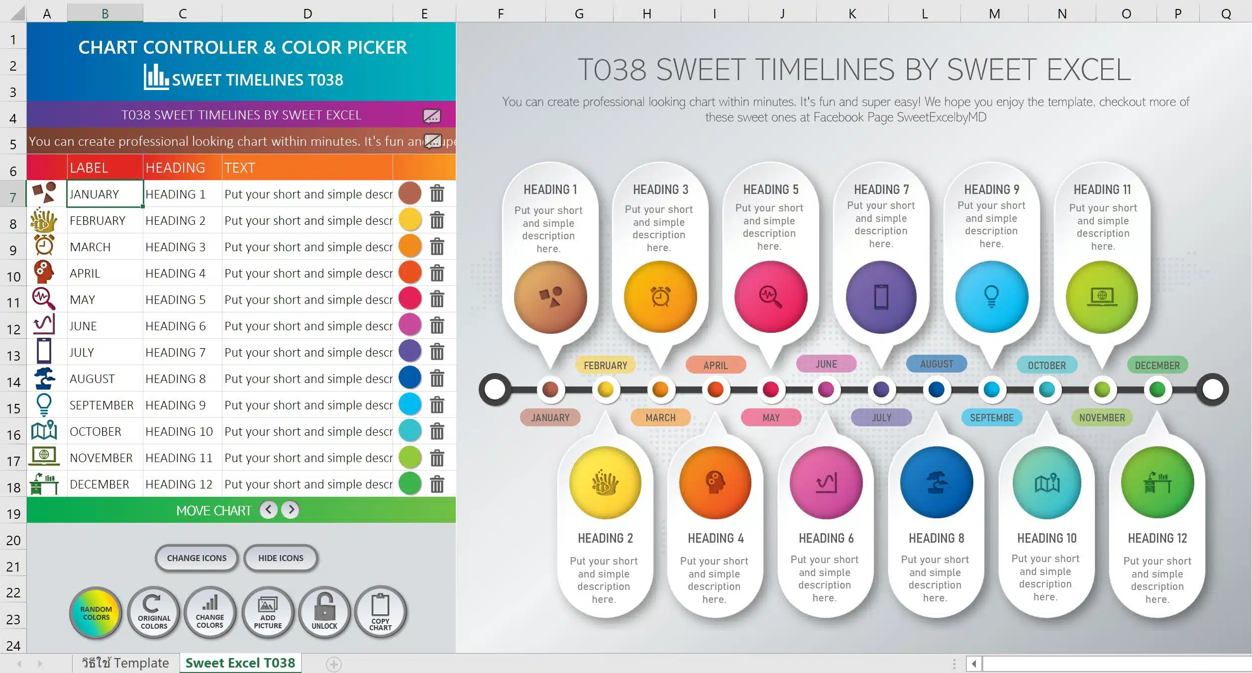 Timeline Template Excel